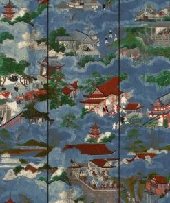 Mind The Gap Floating World, Blue Wallpaper Indigena