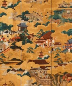 Mind The Gap Indigena Floating World, Golden Wallpaper