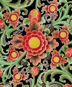 Mind The Gap Floral Painting Wallpaper