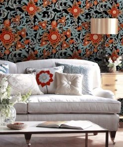 Mind The Gap Floral Painting Wallpaper