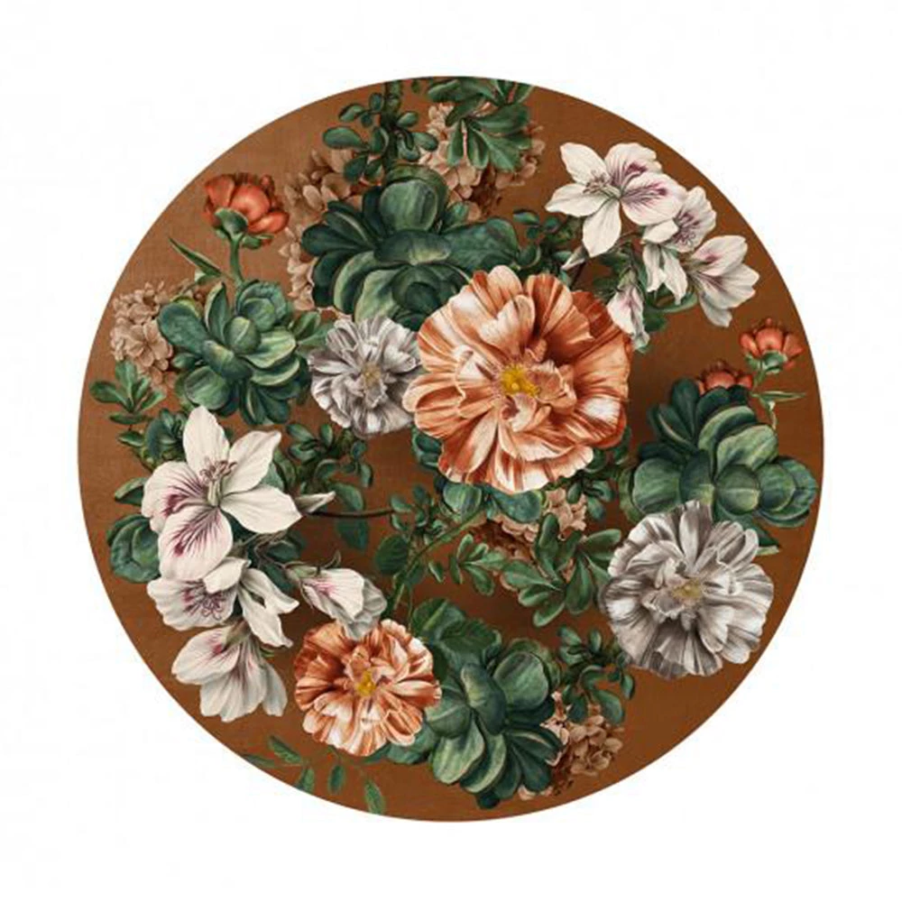 BN Wallpaper Circles Flowers Amber Background 4 BN Wallpaper Circles Flowers Amber Background