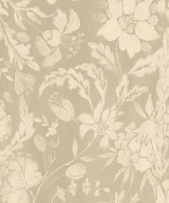 Mind The Gap Folk Couture Flowery Ornament Taupe Wallpaper