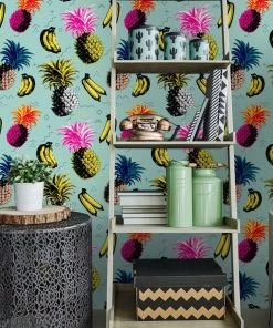 Mind The Gap Flying Objects Pink Wallpaper Wallpaper & Paint