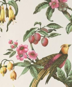 BN Fiore Aviary Bird Wallpaper Dark Rose & Thorn 20 BN Fiore Aviary Bird Wallpaper Dark Rose & Thorn