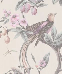 BN Rose & Thorn Fiore Aviary Bird Wallpaper