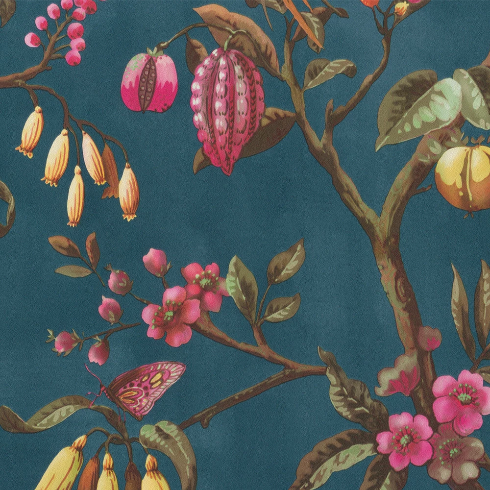 BN Fiore Aviary Bird Wallpaper Dark Rose & Thorn 9 BN Fiore Aviary Bird Wallpaper Dark Rose & Thorn