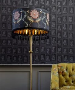 Mind The Gap Les Jardins Royaux MTG Lamps Drum Lampshade - GARDEN BIRDS