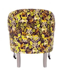 Mind The Gap Les Jardins Royaux MTG FURNITURE ST.GERMAINE TUFTED CHAIR - LA VOLIERE VELVET