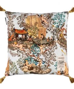 Mind The Gap Les Jardins Royaux Journey To Eden Linen Cushion