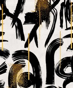 Mind The Gap Wallpaper & Paint Gestural Abstraction White Wallpaper