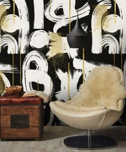 Mind The Gap Wallpaper & Paint Gestural Abstraction White Wallpaper 9 Mind The Gap Wallpaper & Paint Gestural Abstraction White Wallpaper