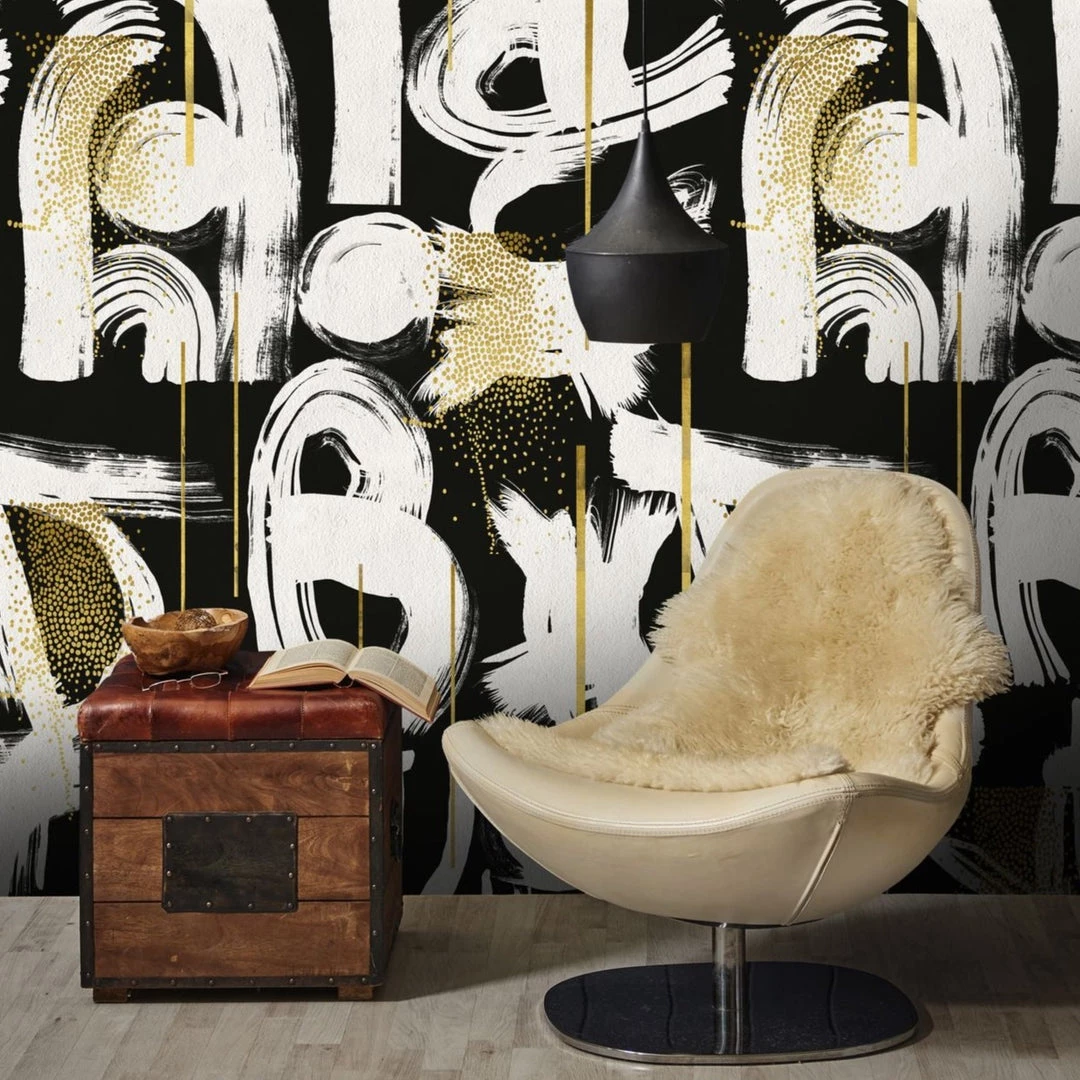 Mind The Gap Wallpaper & Paint Gestural Abstraction White Wallpaper 6 Mind The Gap Wallpaper & Paint Gestural Abstraction White Wallpaper