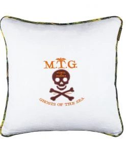 Mind The Gap Havana Tropicana Ghost Of The Sea / Traveller's Palm Embroidered Cushion
