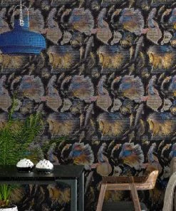 Mind The Gap Goldfish Anthracite Wallpaper Blue Skies Ahead