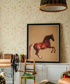 Mind The Gap Folk Couture Grandma's Tapestry Blue Wash Wallpaper