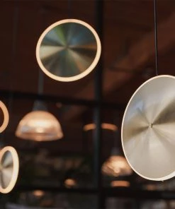 Thedesignyarduk The Craftsman CHRONA DISH PENDANTS MEDIUM - Graypants Lighting Vertical & Horizontal