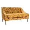 Mind The Gap Tufted Sofa In Gypsy Ochre Linen