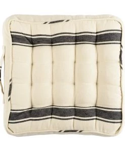 Mind The Gap Padded Cushions - Hajdu Stripe Linen Bohemian Dream