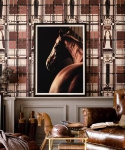 Mind The Gap Wallpaper & Paint Harnessmaker's Atelier Dark Wallpaper