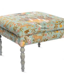 Mind The Gap Linen Fabrics, Hindustan Aquamarine Bohemian Dream