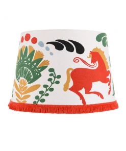 Mind The Gap Folk Couture Horse Parade Embroidered Cone Lampshade