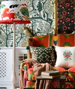 Mind The Gap Folk Couture Horse Parade Embroidered Cone Lampshade 8 Mind The Gap Folk Couture Horse Parade Embroidered Cone Lampshade