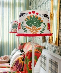 Mind The Gap Folk Couture Horse Parade Embroidered Cone Lampshade 9 Mind The Gap Folk Couture Horse Parade Embroidered Cone Lampshade