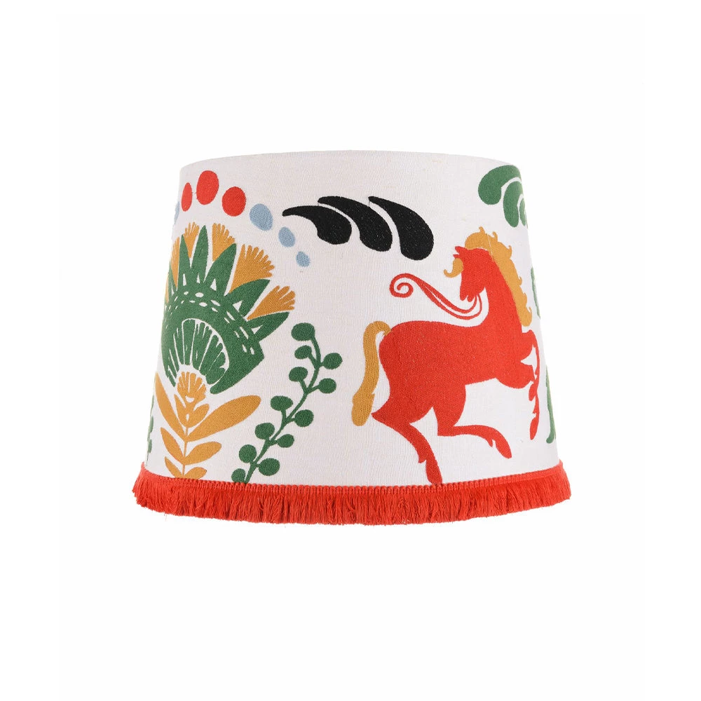 Mind The Gap Folk Couture Horse Parade Embroidered Cone Lampshade 6 Mind The Gap Folk Couture Horse Parade Embroidered Cone Lampshade