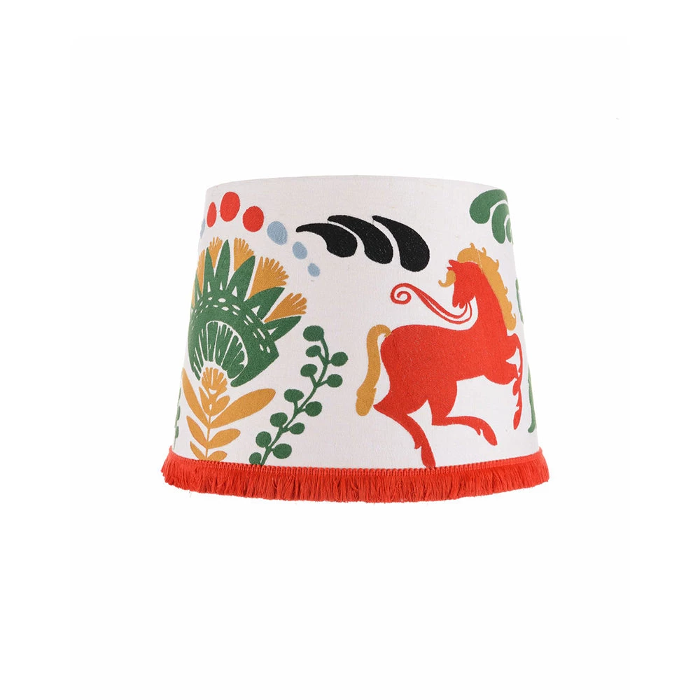Mind The Gap Folk Couture Horse Parade Embroidered Cone Lampshade 7 Mind The Gap Folk Couture Horse Parade Embroidered Cone Lampshade