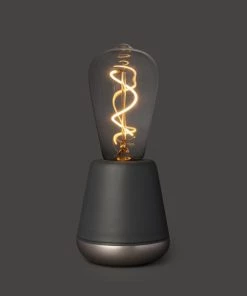 The Craftsman Humble One Wireless Table Light Dark Grey