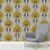 The Graduate Collection Showgirls Wallpaper Mustard & Taupe New 1 The Graduate Collection Showgirls Wallpaper Mustard & Taupe New