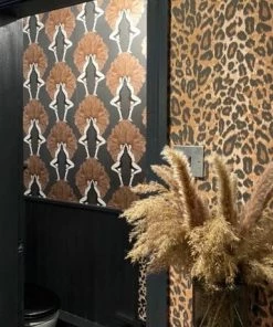 The Graduate Collection Showgirls Wallpaper Metallic Bronze & Black New