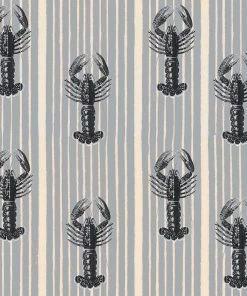 Mind The Gap Mediterranean Lobsters, Light Grey Wallpaper