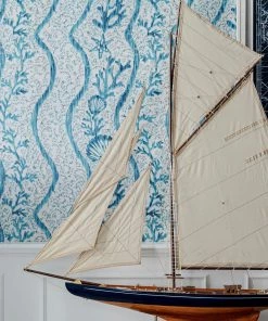 Mind The Gap Blue Skies Ahead Koralion Indigo Wallpaper