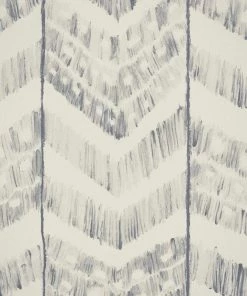 Mind The Gap Blue Skies Ahead Turkish Ikat, Tangerine Wallpaper