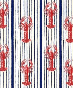 Mind The Gap Blue Skies Ahead Mediterranean Lobsters, White Wallpaper