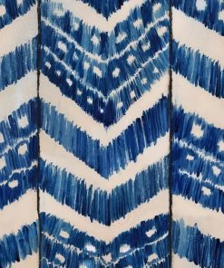 Mind The Gap Blue Skies Ahead Turkish Ikat, Indigo Wallpaper