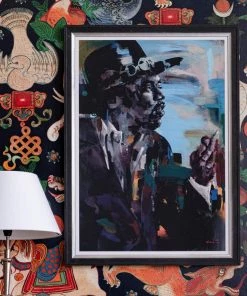 Mind The Gap Framed Art Jimi Hendrix By Amirou Diallo New
