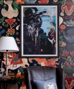 Mind The Gap Framed Art Jimi Hendrix By Amirou Diallo New