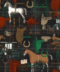 Mind The Gap Wallpaper & Paint The Jockey, Multicoloured Wallpaper