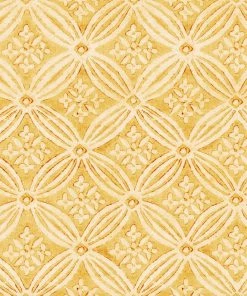 Mind The Gap Kalamkari, Citrus Yellow Wallpaper Blue Skies Ahead