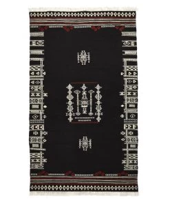 Mind The Gap Yarasa - Cocoa Wool Kilim Large