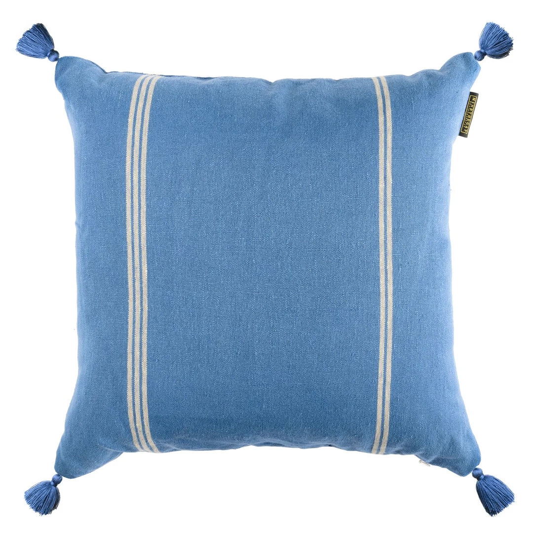 Mind The Gap Blue Skies Ahead Katalin Stripe Linen Cushion 3 Mind The Gap Blue Skies Ahead Katalin Stripe Linen Cushion