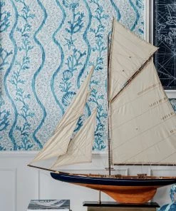 Mind The Gap Blue Skies Ahead Koralion Mineral Green Wallpaper