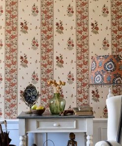 Mind The Gap Korond Floral Beechnut Wallpaper Folk Couture