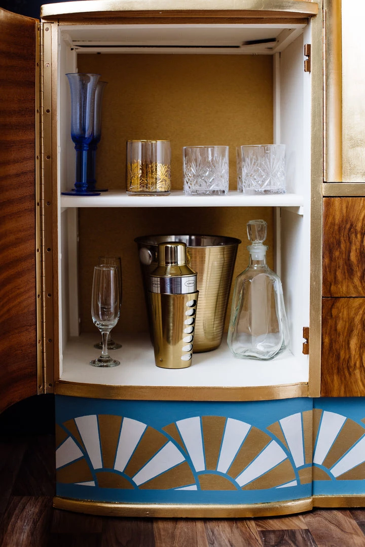 Lady Griddilebone New Fanfare Restored Art Deco Drinks Cabinet 8 Lady Griddilebone New Fanfare Restored Art Deco Drinks Cabinet