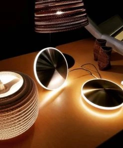 Thedesignyarduk The Craftsman CHRONA DISH TABLE LAMP - Graypants Lighting