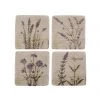 Thedesignyarduk Wild Flower Coasters Set Of 4