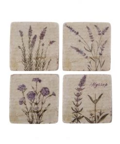 Thedesignyarduk Wild Flower Coasters Set Of 4