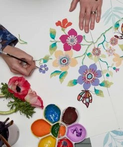 Liberty Fabrics Botanical Stripe Wallpaper, Pewter Blue New 15 Liberty Fabrics Botanical Stripe Wallpaper, Pewter Blue New